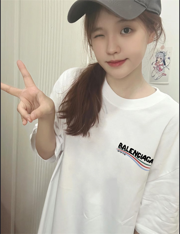 BALENCIAGA コピー Ｔシャツ エッフェル塔 キャンペーン ロゴ プリント バレンシアガ