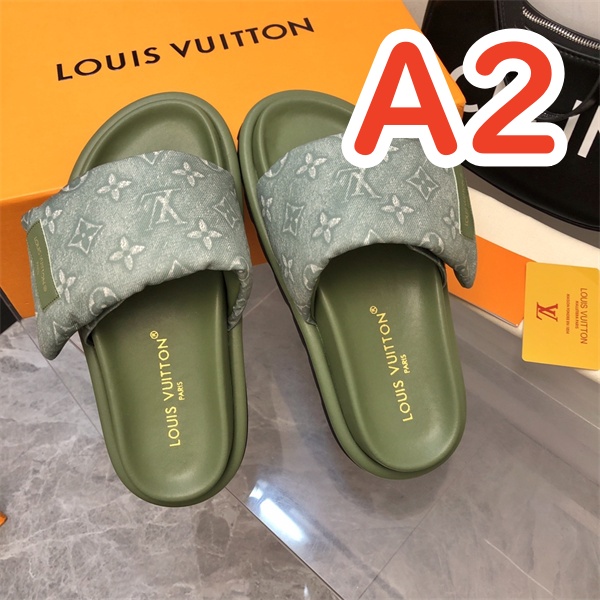 【1ACJ0A】LOUIS VUITTON 偽物 サンダル Pool Pillow Flat Comfort Mule  ルイヴィトン