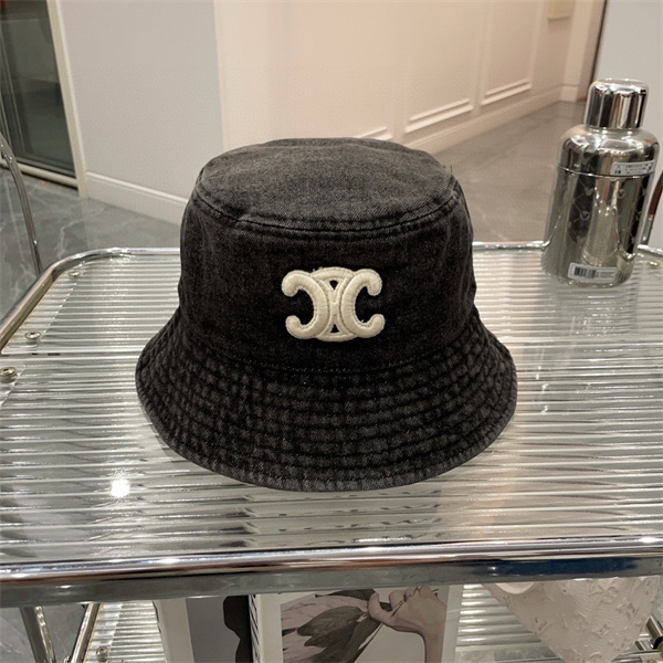 CELINE コピー バケットハット トリオンフパッチ デニム セリーヌ 立体 定番カラー セリーヌ