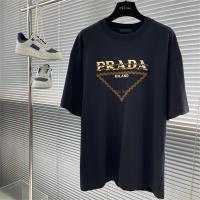 プラダ スーパーコピー Ｔシャツ 三角 ロゴ 立体感 デザイン 2色 PRADA