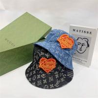 NigoｘLOUIS VUITTON コピー バケットハット ヴィンテージ感 雰囲気 「LV MADE」ロゴ プリント ルイヴィトン