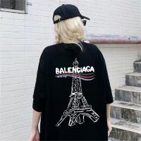 BALENCIAGA コピー Ｔシャツ エッフェル塔 キャンペーン ロゴ プリント バレンシアガ