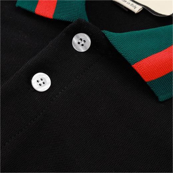 2024春夏新作 GUCCI コピー ポロシャツ ウェブストライプ 柄 ポケット GGロゴ おしゃれ