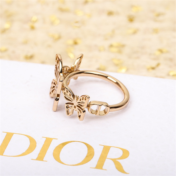 ディオール コピー リング メタモルフォーゼ シリーズ 蝶 モチーフ CDシグネチャー 指輪 DIOR
