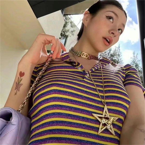 CHANEL 偽物 ネックレス 星 スター CCロゴ ローラースケートシリーズ ペンダント シャネル