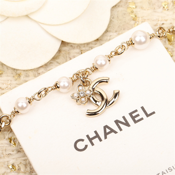 CHANEL スーパーコピー ブレスレット シルバー パール×フラワー 24SS新作 シャネル