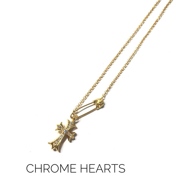 CHROME HEARTS コピー ネックレス 2連 エレガント 洗練 ロールチェーン クロムハーツ