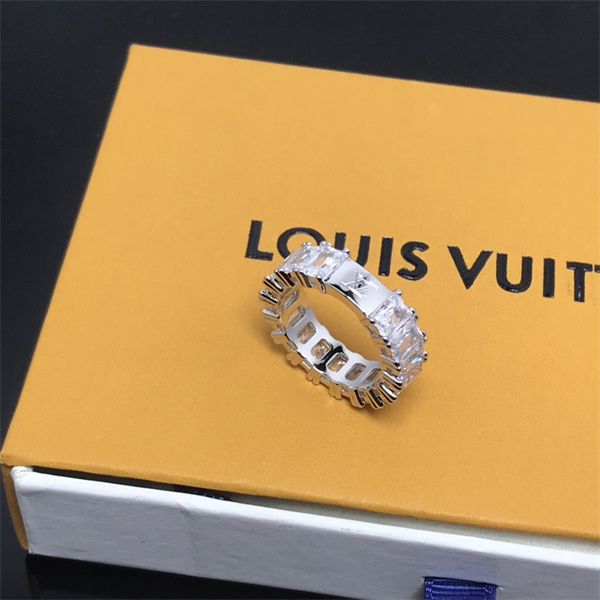 LOUIS VUITTON コピー リング LV クリスタル ロゴ 煌めく輝き ルイヴィトン 指輪