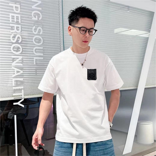 ロエベ スーパーコピー Tシャツ 純綿生地 オーバーサイズ 春用 夏用 ユニセックス LOEWE