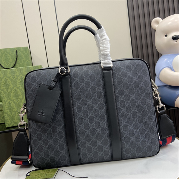 GUCCI スーパーコピー ビジネスバッグ GG ロゴ モノグラム柄 スプリーム生地 ブリーフケース グッチ