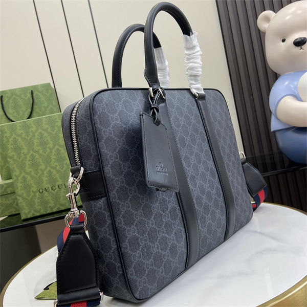GUCCI スーパーコピー ビジネスバッグ GG ロゴ モノグラム柄 スプリーム生地 ブリーフケース グッチ