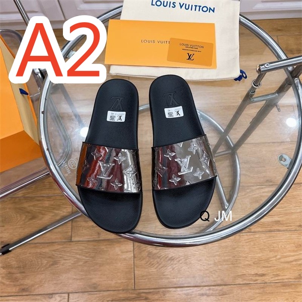 LOUIS VUITTON スーパーコピー サンダル オレンジ シルバー ロゴ エンボス 防水通気性 耐久性 ルイヴィトン