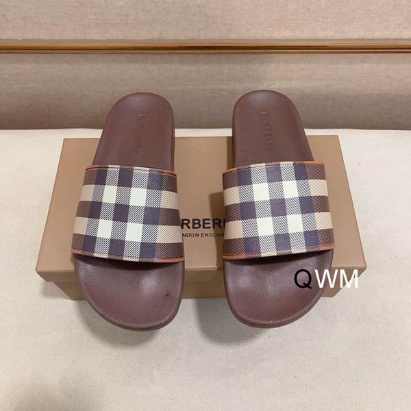 バーバリー 偽物 サンダル カジュアル 耐久性 軽量 チェック柄 3色 定番 大人気 エンボスロゴ BURBERRY