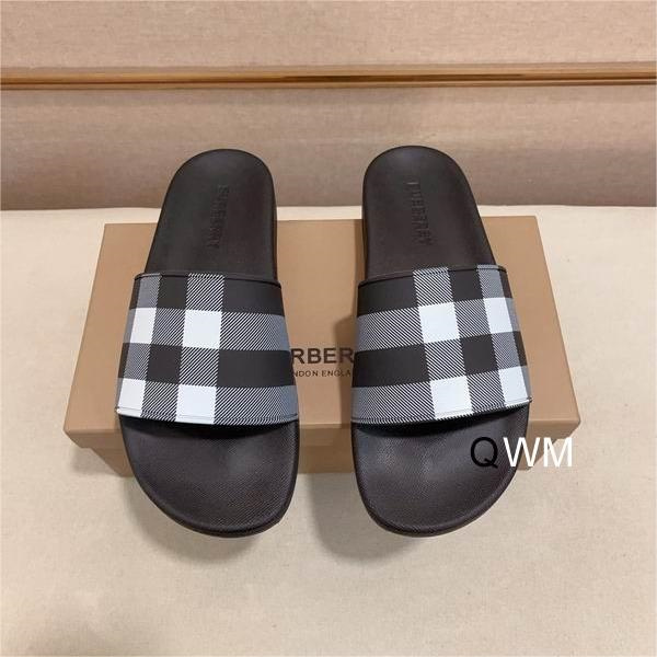 バーバリー 偽物 サンダル カジュアル 耐久性 軽量 チェック柄 3色 定番 大人気 エンボスロゴ BURBERRY