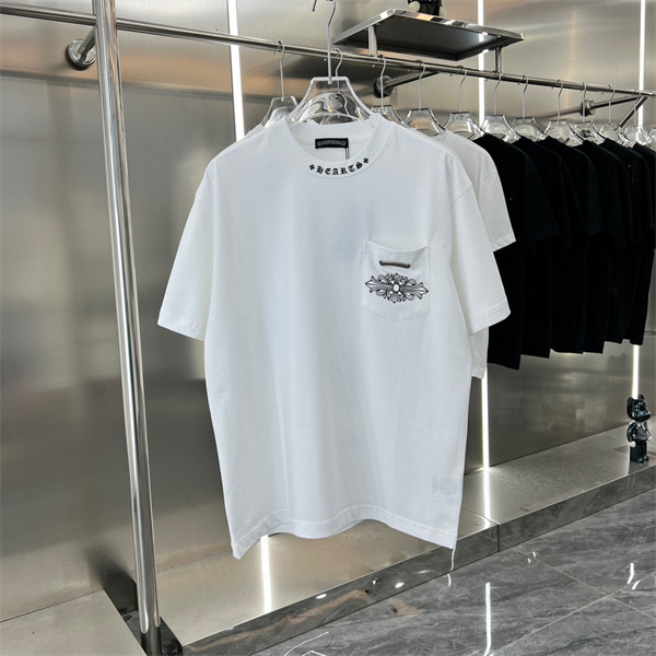 CHROME HEARTS コピー Tシャツ 二重影模様 モダン エレガント 快適 シンプル クロムハーツ 通気性 スタイリッシュ