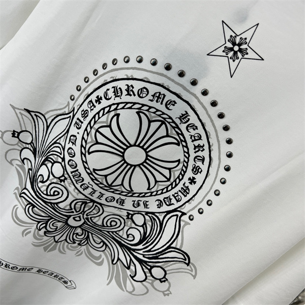 CHROME HEARTS コピー Tシャツ 二重影模様 モダン エレガント 快適 シンプル クロムハーツ 通気性 スタイリッシュ