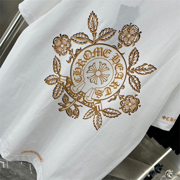 CHROME HEARTS コピー Tシャツ ロゴ カジュアル雰囲気 プリント クロムハーツ 