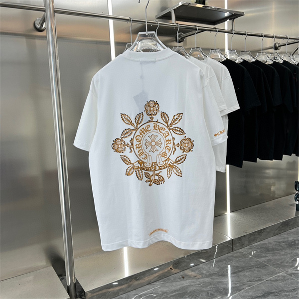 CHROME HEARTS コピー Tシャツ ロゴ カジュアル雰囲気 プリント クロムハーツ 