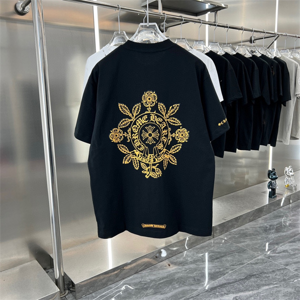 CHROME HEARTS コピー Tシャツ ロゴ カジュアル雰囲気 プリント クロムハーツ 