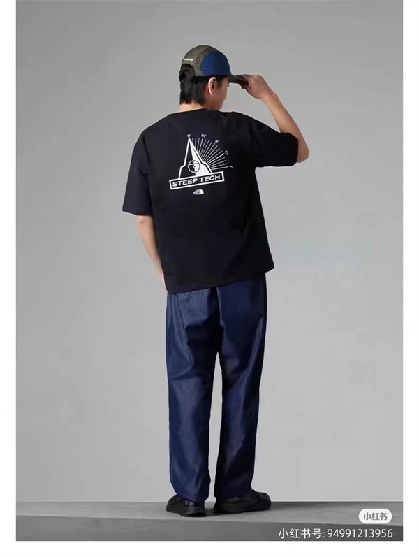 ザノースフェイス コピー Tシャツ 純綿素材 ロゴ プリント THE NORTH FACE 2024春夏 新作 新入荷