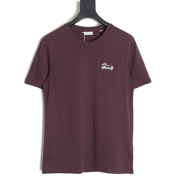 バーバリー スーパーコピー Tシャツ 刺繡 ロゴ 洗練 ユニセックス オーバーサイズ ブランドロゴ