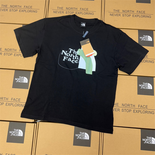 ザノースフェイス スーパーコピー Tシャツ かわいい 落書き プリント ユニセックス 2色 THE NORTH FACE