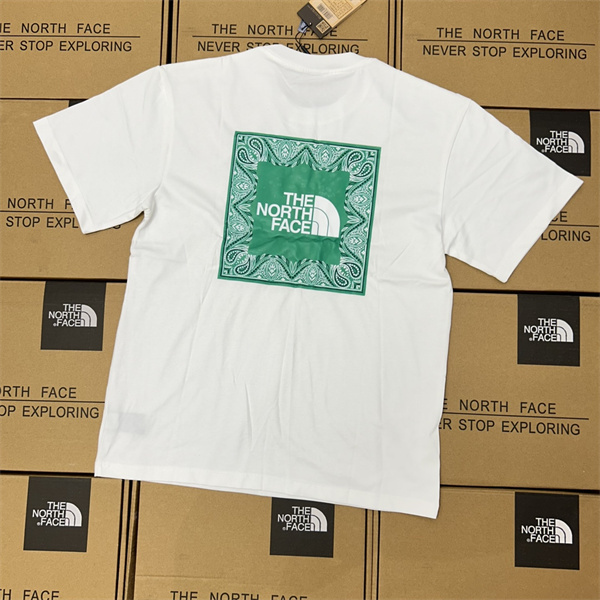 THE NORTH FACE スーパーコピー Tシャツ ペイズリー 柄 3色 ストリート系 ユニセックス ザノースフェイス