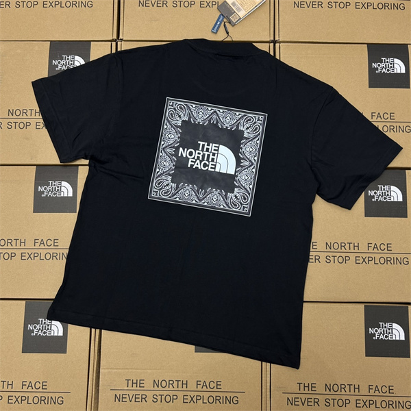 THE NORTH FACE スーパーコピー Tシャツ ペイズリー 柄 3色 ストリート系 ユニセックス ザノースフェイス