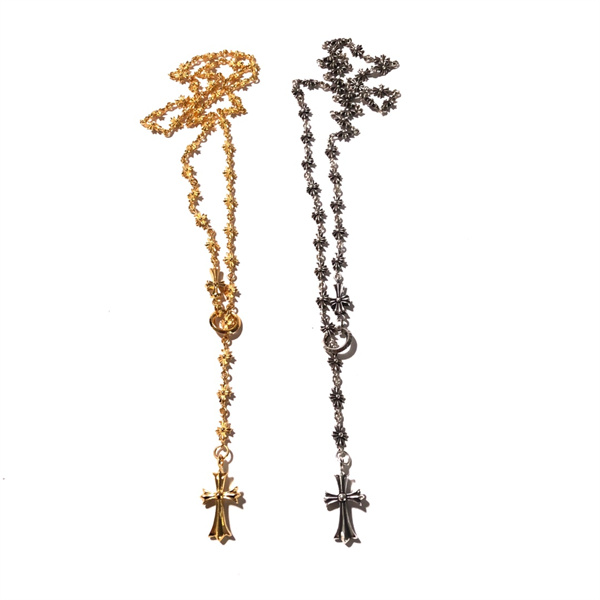 クロムハーツ コピー ネックレス TINY E CHプラス ロザリオ ネックレス 調節可能サイズ CHROME HEARTS