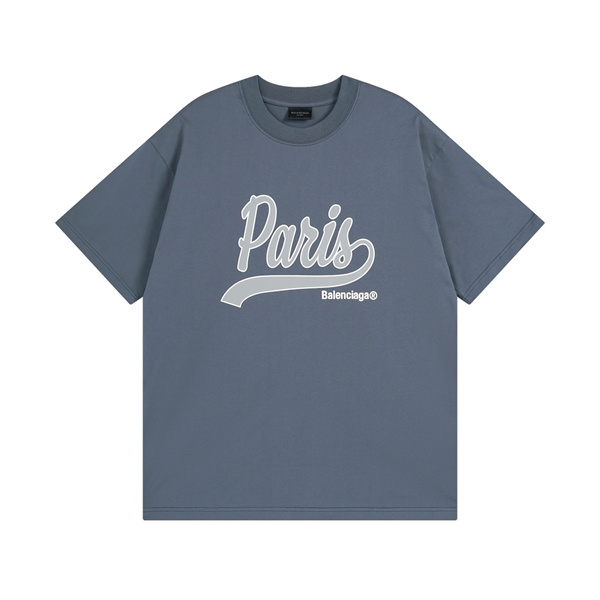 バレンシアガ コピー Ｔシャツ ゆったり リラックス enjoy Paris ロゴ プリント ユニセックス BALENCIAGA 