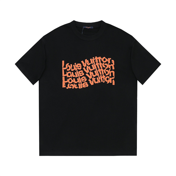 LOUIS VUITTON 偽物 Ｔシャツ シグネチャー 立体 ロゴ プリント 春夏新作 毎日着たくなる ルイヴィトン