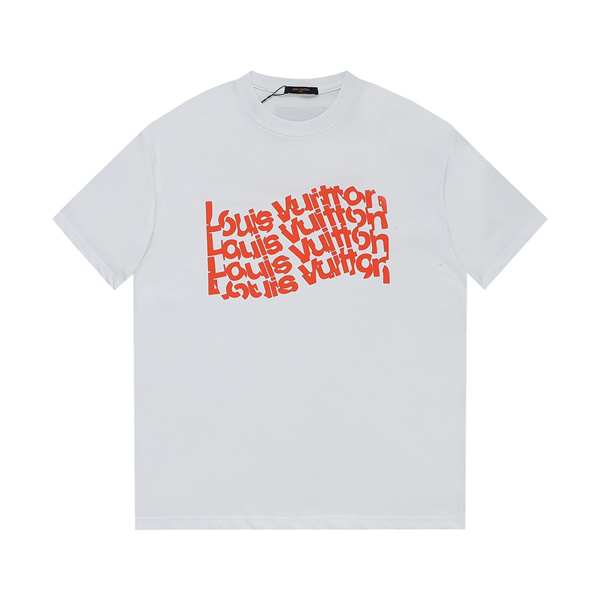 LOUIS VUITTON 偽物 Ｔシャツ シグネチャー 立体 ロゴ プリント 春夏新作 毎日着たくなる ルイヴィトン