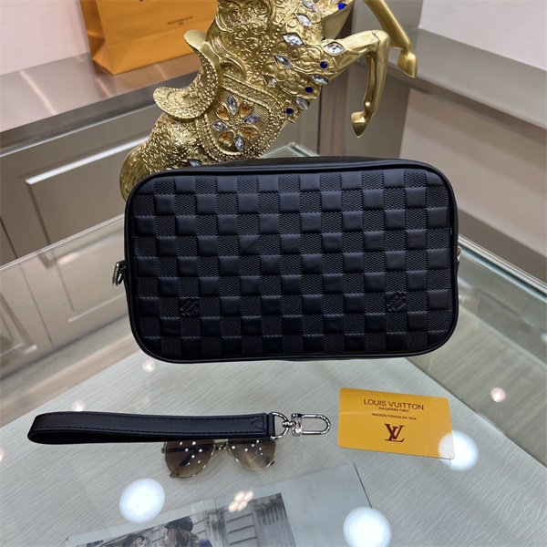 LOUIS VUITTON コピー 手持ちバッグ ダミエ グラフィット Damier Graphite ポシェット セカンドバッグ ルイヴィトン