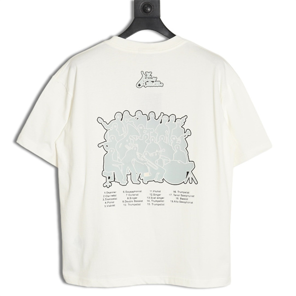 LOUIS VUITTON コピー Ｔシャツ バンド シリーズ ロゴ プリント ルイヴィトン