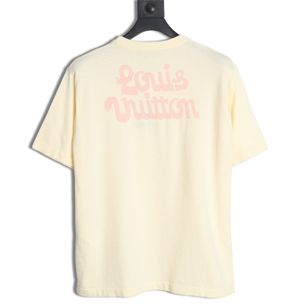 LOUIS VUITTON スーパーコピー Ｔシャツ コットン 花柄 クルーネックTシャツ コラボ ルイヴィトン