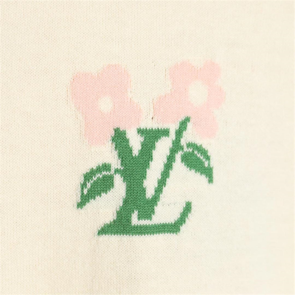 LOUIS VUITTON スーパーコピー Ｔシャツ コットン 花柄 クルーネックTシャツ コラボ ルイヴィトン