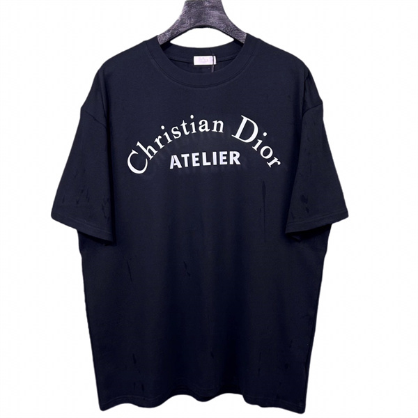 ディオール 偽物 Ｔシャツ シンプル ロゴ プリント 柄 100％コットン DIOR