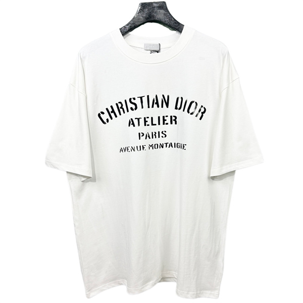 DIOR コピー Ｔシャツ ロゴ 通気性 カジュアル 100％コットン グラデーション ディオール 