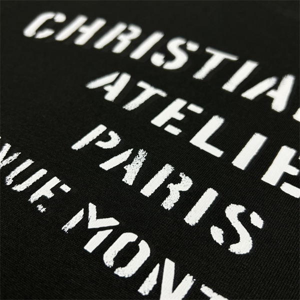 DIOR コピー Ｔシャツ ロゴ 通気性 カジュアル 100％コットン グラデーション ディオール 