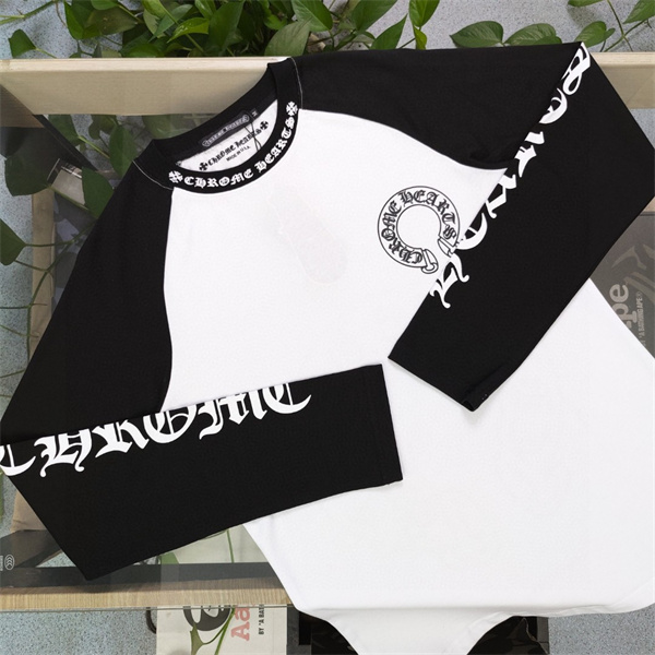CHROME HEARTS 偽物 長袖Tシャツ ロゴ プリント 快適さとスタイル 品質よい 通気性 クロムハーツ