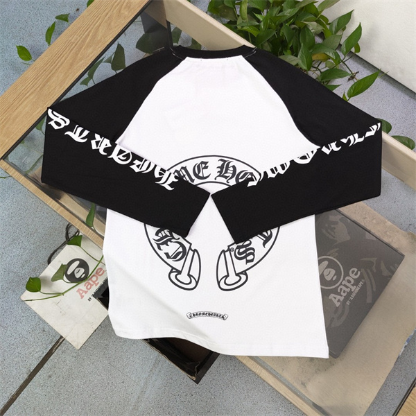 CHROME HEARTS 偽物 長袖Tシャツ ロゴ プリント 快適さとスタイル 品質よい 通気性 クロムハーツ