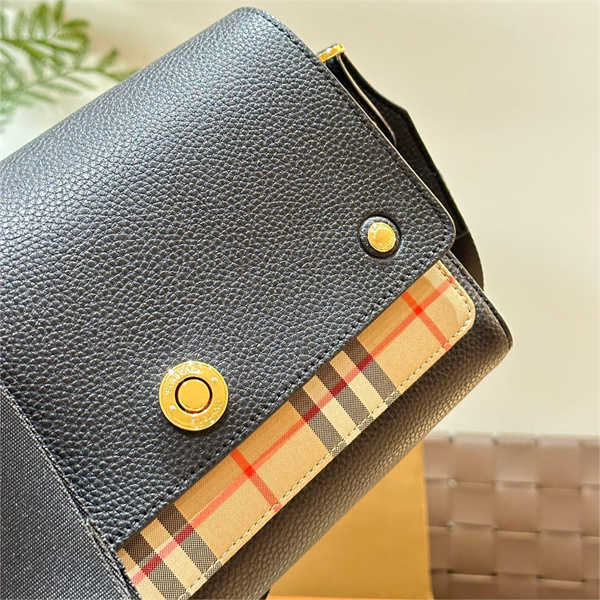 バーバリー コピー ショルダーバッグ Note Bag レザー 取り外し可能 ストラップ BURBERRY