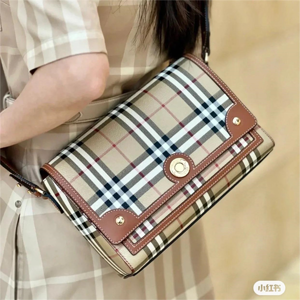 バーバリー コピー ショルダーバッグ Note Bag レザー 取り外し可能 ストラップ BURBERRY