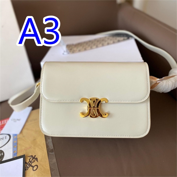 セリーヌ 偽物 ショルダーバッグ ティーン トリオンフ バッグ シャイニーカーフ CELINE