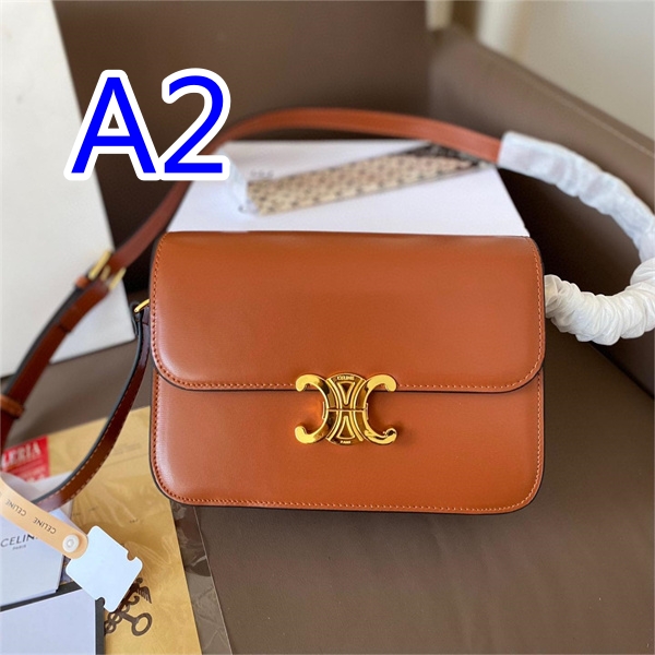 セリーヌ 偽物 ショルダーバッグ ティーン トリオンフ バッグ シャイニーカーフ CELINE