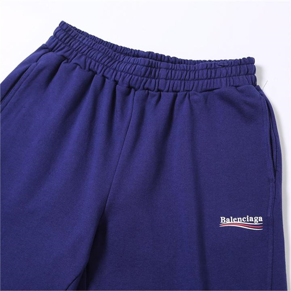 バレンシアガ コピー ハーフパンツ キャンペーン ロゴ プリント ショート 赤と白 BALENCIAGA
