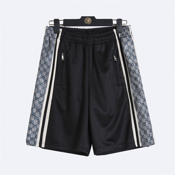 GUCCI コピー ハーフパンツ GGインサート コットン ジャージー ショート ロゴ ユニセックス