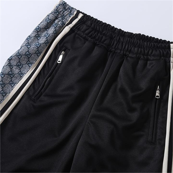 GUCCI コピー ハーフパンツ GGインサート コットン ジャージー ショート ロゴ ユニセックス