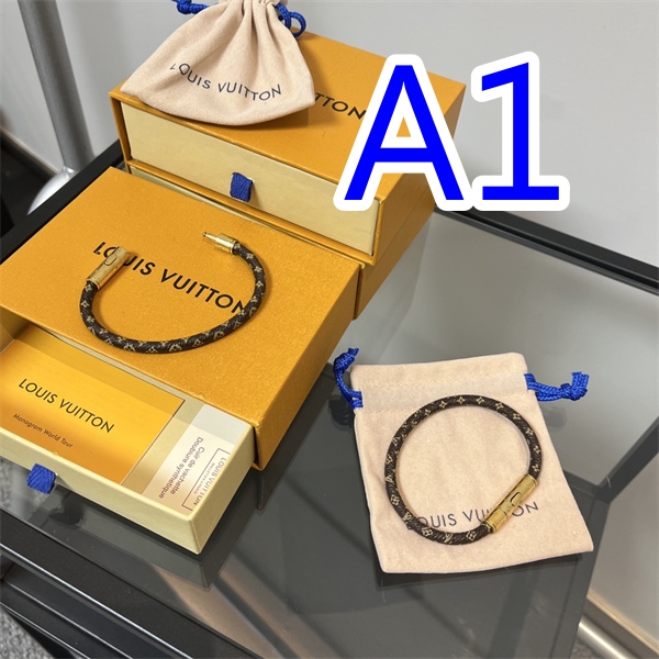 ルイヴィトン コピー ブレスレット CONFIDENTIAL レザー モノグラム メンズ21cm レディース18cm LOUIS VUITTON 