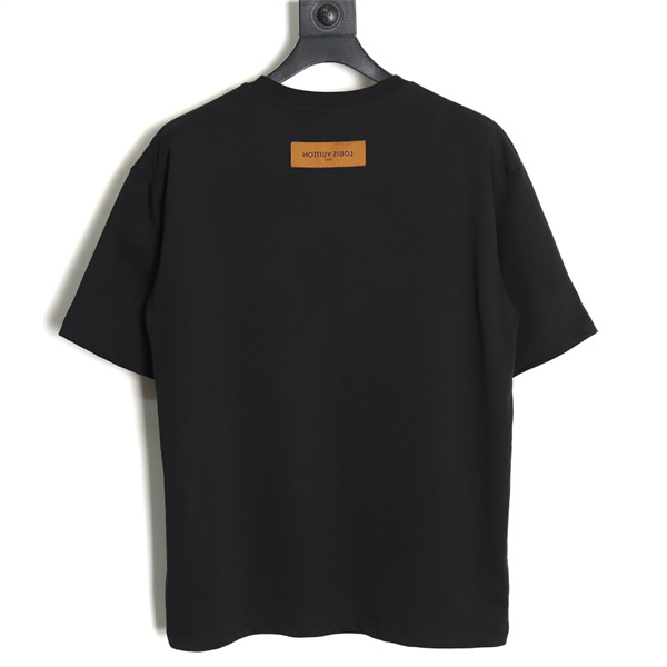 LOUIS VUITTON コピー Ｔシャツ シャドー コーデ ロゴ プリント 柄 純綿素材 ルイヴィトン